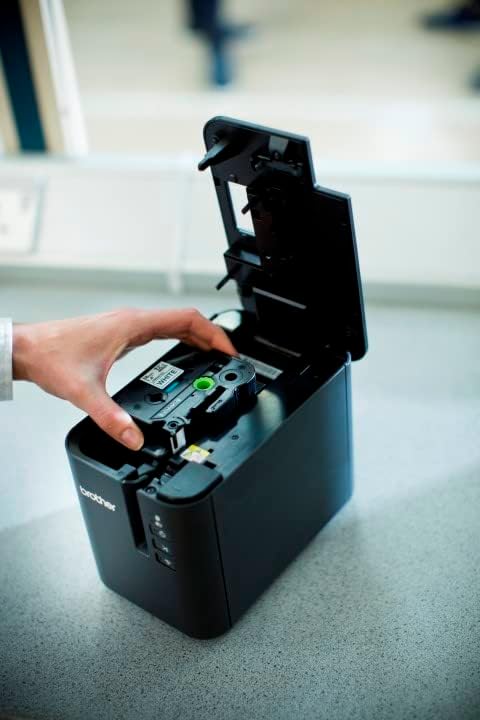 Brother PT-P900WC High-Resolution Industrial Desktop Label Printer with Wi-Fi®, Black, Large