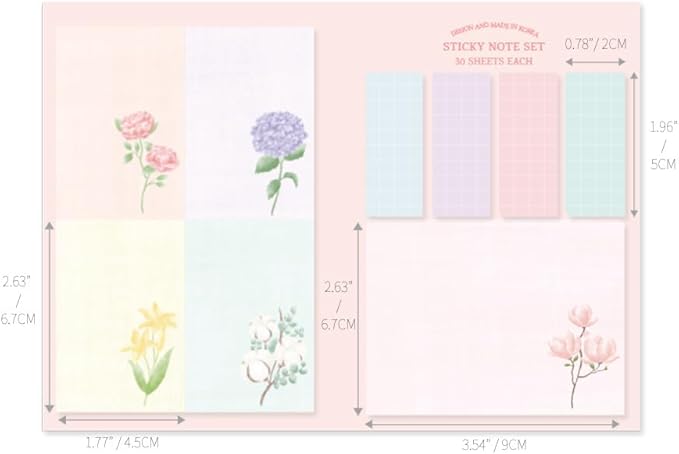 Color Palette Sticky Set - C (Sticky Note Set - Front Garden)