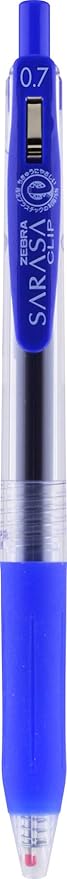 Zebra Pen Sarasa Clip Recycled Retractable Gel Pen, Medium Point, 0.7mm, Blue Ink, 75% Recycled, 12-Pack (48720)