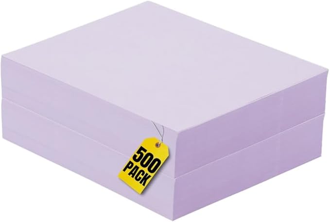 1InTheOffice Colored Copy Paper, Orchid, 8.5 x 11 inch Letter Size, 20lb Density, (500 Sheets)