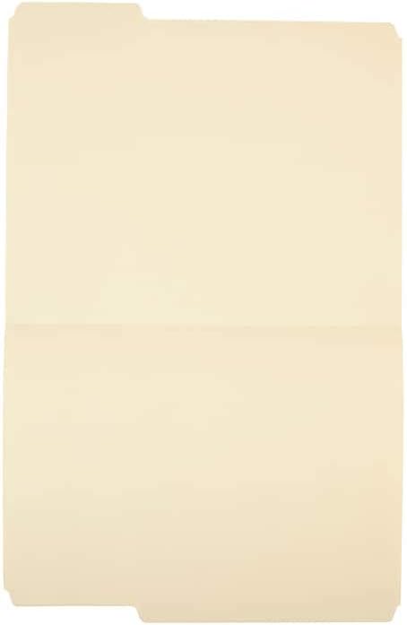 Staples 516564 100% Recycled File Folders 3-Tab Letter Size Manila 250/BX