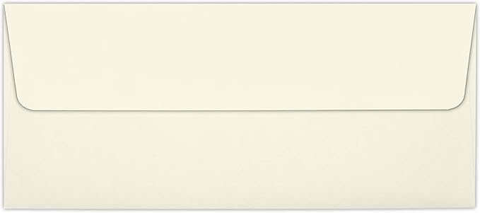 LUXPaper #10 Business Envelopes | 4 1/8" x 9 1/2" | Natural | 70lb. Text | 50 Qty