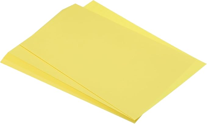 MECCANIXITY 75 Sheets A4 Colored Print Copy Paper 8.5" x 11" Origami Paper Printer Paper 80gsm for Printing, Document Copying, Art Craft, Lemon Yellow