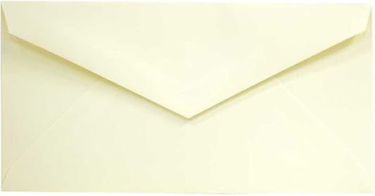 JAM PAPER Monarch Strathmore Invitation Envelopes - 3 7/8 x 7 1/2 - Ivory Wove - 50/Pack