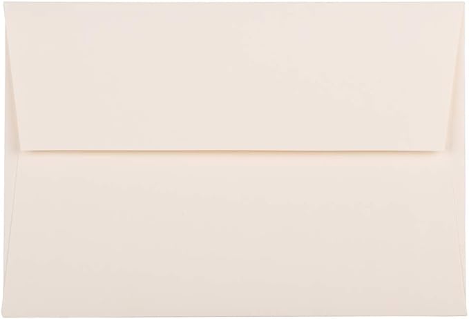 JAM PAPER A8 Strathmore Invitation Envelopes - 5 1/2 x 8 1/8 - Natural White Wove - 50/Pack