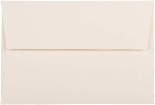 JAM PAPER A8 Strathmore Invitation Envelopes - 5 1/2 x 8 1/8 - Natural White Wove - 50/Pack