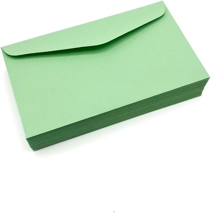 Limited Papers (TM) #6 3/4 Regular Envelope - Pastel - 24# (3 5/8 x 6 1/2) - Business Series (Green, 250)