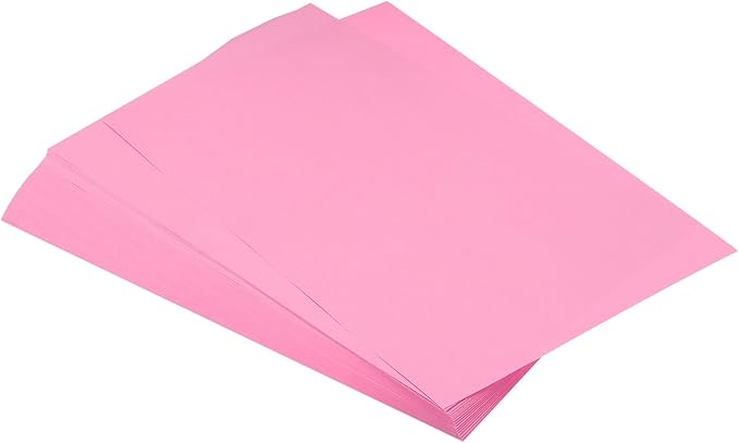 MECCANIXITY 125 Sheets A4 Colored Print Copy Paper 8.5" x 11" Origami Paper Printer Paper 80gsm for Printing, Document Copying, Art Craft, Pink