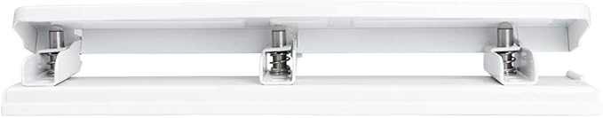 JAM PAPER Metal 3 Hole Punch - White - 10 Sheet Capacity - Hole Puncher Sold Individually