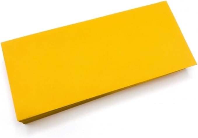 Limited Papers (TM) No. 10 Regular Standard Mailing Envelope - Pastel - Soft - 24 Pound (4.8 inch x 9.5 inch) - Announcement, Invoices, Checks, Letters, Contracts, Business Envelopes (Goldenrod, 250)