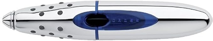 Cross Ion Gel Pen with Roots Lanyard Chrome with Blue Center with Roots Logo