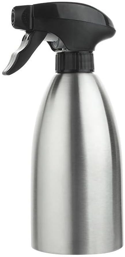 Stainless Steel Olive Oil Sprayer Bottle, 17 Oz/500ml Sauce Vinegar Sprayer Dispenser, Water Sprayer Bottle,Kitchenware Tools for Cooking, Frying, BBQ and Grilling