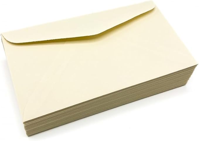 Limited Papers (TM) #6 3/4 Regular Envelope - Pastel - 24# (3 5/8 x 6 1/2) - Business Series (Cream, 1000)