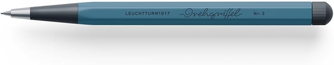 LEUCHTTURM1917 - Drehgriffel Mechanical Pencil - Refillable Writing Stylus with 0.7 mm HB Graphite Lead (Stone Blue)