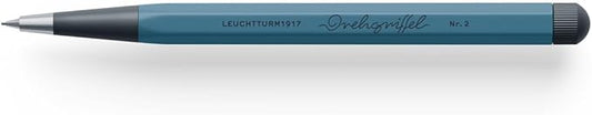 LEUCHTTURM1917 - Drehgriffel Mechanical Pencil - Refillable Writing Stylus with 0.7 mm HB Graphite Lead (Stone Blue)