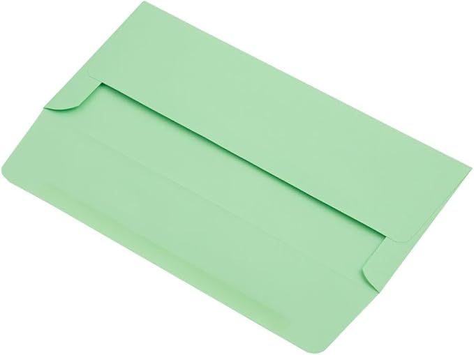 LUXPaper #10 Business Envelopes | 4 1/8" x 9 1/2" | Pastel Green | 60lb. Text | 50 Qty
