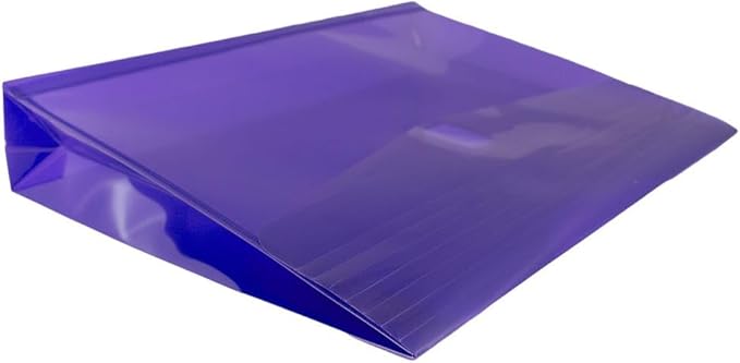 JAM PAPER Plastic Expansion Envelopes with Hook & Loop Closure - Letter Booklet - 9 3/4 x 13 with 2 Inch Expansion - Purple - 3/Pack