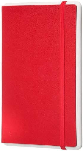 Moleskine Paper Tablet Hard Cover Smart Notebook, Dotted, Large (5" x 8.25") Scarlet Red - Compatible w/ Moleskine Pen+ Ellipse (Sold Separately) & App, Digitize, Organize Notes
