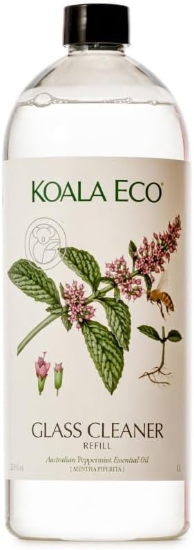 Koala Eco Glass Cleaner - with Australian Peppermint Essential Oil - 34 oz