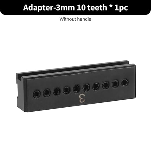 WUTA Removable Leather Hole Punch,Versatile Leather Stitching Punch,Leather Hole Punch Tool Set,Leather Stitch Punch for Leather Stitching Punch Craft DIY（Adapter-3mm 10hole）