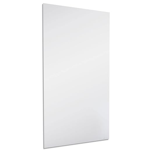 Quartet Glass Whiteboard, Magnetic Dry Erase Board, Wall Mounted Whiteboard for Office, School and Home, 48"W x 85"H, White (Q014885IMW)