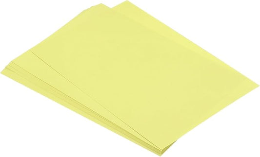 MECCANIXITY 75 Sheets A4 Colored Print Copy Paper 8.5" x 11" Origami Paper Printer Paper 80gsm for Printing, Document Copying, Art Craft, Light Yellow