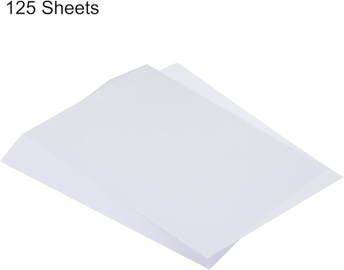 MECCANIXITY 125 Sheets A4 Colored Print Copy Paper 8.5" x 11" Origami Paper Printer Paper 80gsm for Printing, Document Copying, Art Craft, White