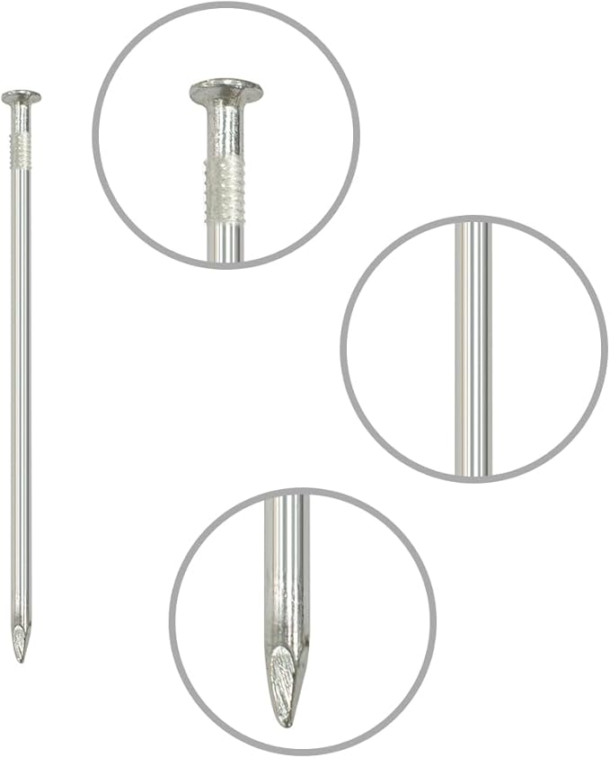 Landscape Staples 150 PCS Metal Heavy Duty Garden Stakes Artificial Turf Stakes for Paver Edging Weed Barrier Fabric Holding Fence Rust Proof Sod Pins Stakes and Carpentry Tent 6 Inch Silver