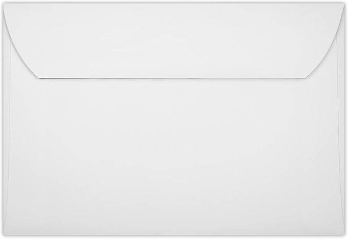 LUXPaper A8 Invitation Envelopes | 5 1/2" x 8 1/8" | White | 24lb. Text | 50 Qty