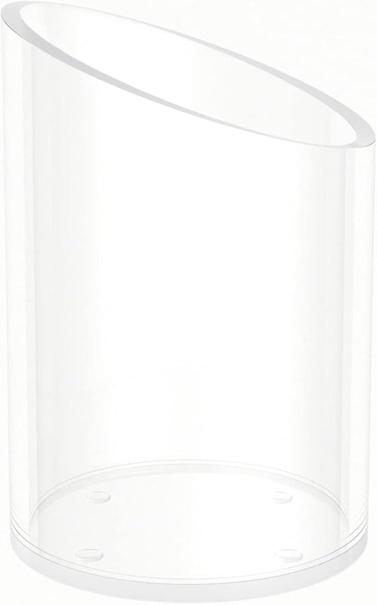 Pen Holder for Desk Organizer, Acrylic Makeup Brush Organizer Sanitizer Holder Pen and Pencil Holder for Office, Home, School, Clear