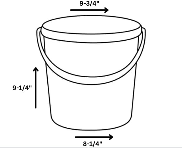 House Naturals 2 Gallon Food Grade - BPA Free Made in USA Buckets Lime Color pails with Screw On Gasket Lids (2, Lime - Black lids)