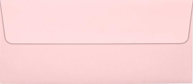 LUXPaper #10 Business Envelopes | Peel & Press | 4 1/8" x 9 1/2" | Candy Pink | 80lb. Text | 250 Qty