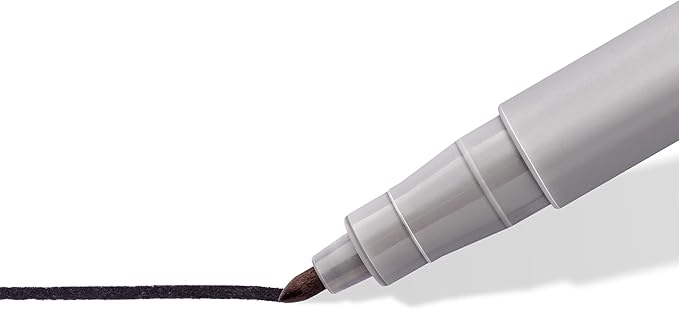 Staedtler Lumograph Non-Permanent Wet Erase Marker Pens, Medium Tip Refillable Colored Marker, Black, 315-9