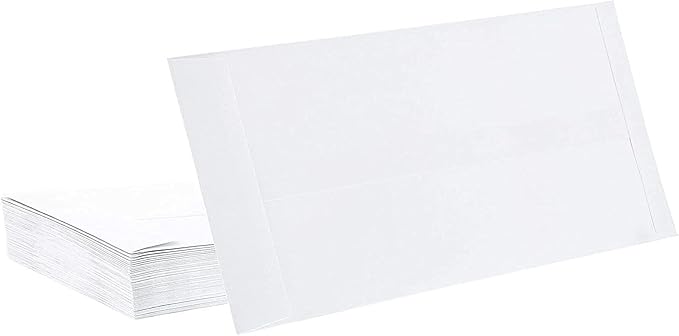 Juvale #14 Business Mailing Envelopes - 11.5 x 5 in, 50 Count, White, 120gsm Paper - Mailers for Cash Envelopes & Policy Documents