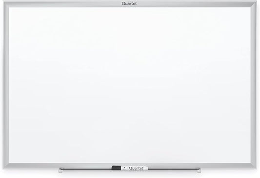 Quartet Whiteboard, Non-Magnetic Dry Erase White Board, 8' x 4', Total Erase, Silver Aluminum Frame (S538)