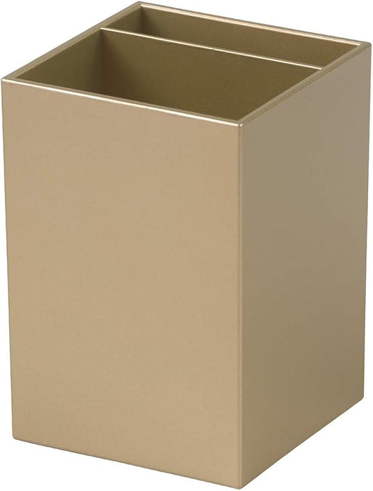 JAM Paper Plastic Pen Holder - Gold - Desktop Pencil Cup Sold Individually