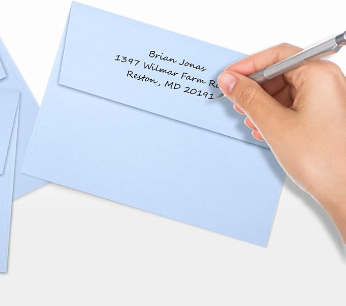 LUXPaper A7 Invitation Envelopes | Peel & Press | 5 1/4" x 7 1/4" | Baby Blue | 80lb. Text | 500 Qty