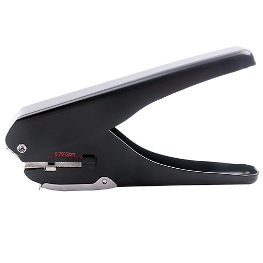 ID Card Slot Punch Badge Slot Hole Puncher Name Tag Punch Hand Held Hole Punch for PVC Cards ID Cards Photo Tag (Black, Slot Punch)