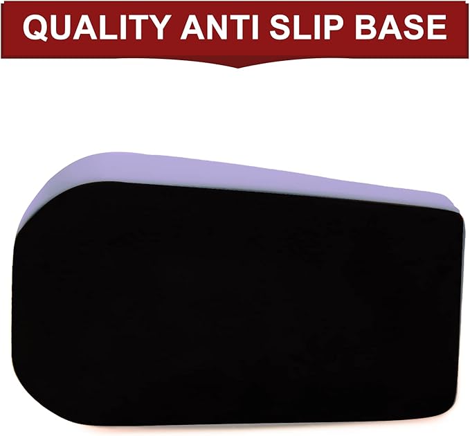 2Pcs Desktop Tape Dispenser Adhesive Roll Holder with Weighted Nonskid Base, Purple (Tape not Included)