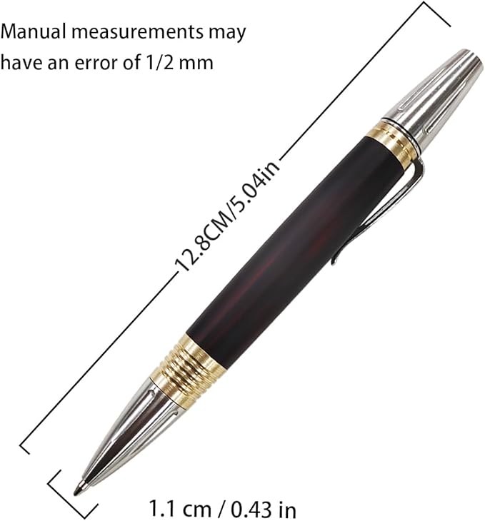 Dr. Metalleung Smooth - Writing Gel Pen: Click Mechanism Stainless Steel Retractable EDC Lightweight Pen - Refillable, Ideal for Precise Note - taking & Gifts