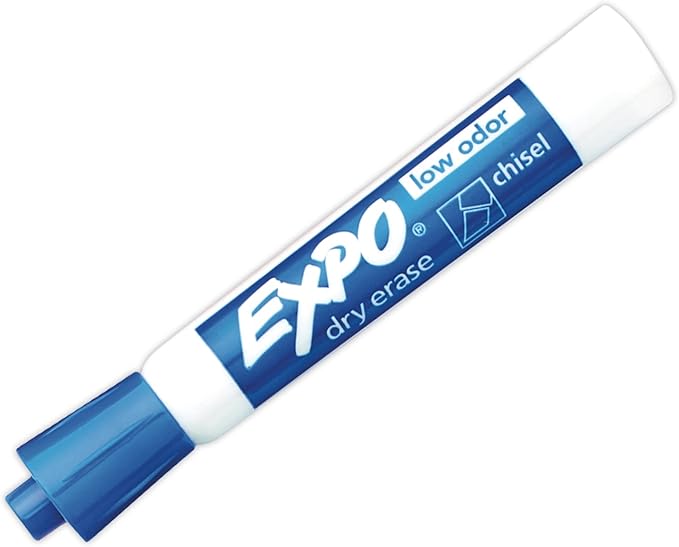 EXPO Original Dry Erase Markers, Chisel Tip, Assorted Colors, 4 Pack