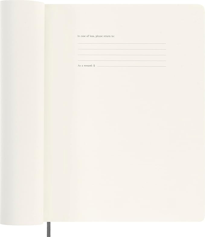 Moleskine Smart Notebook, Extra Large, Plain, Black, Soft Cover (7.5 x 10)