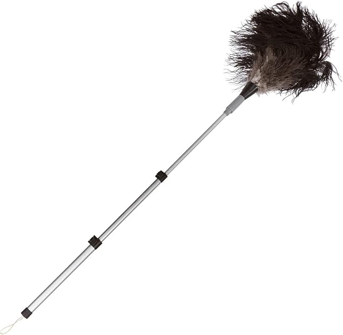 Ostrich Feather Duster with Extension Pole Up to 42"