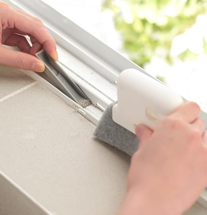 3 in 1 Magic Window Track Cleaner Multi Layer Window Slot Cleaning Tool Gap Cleaning Brush