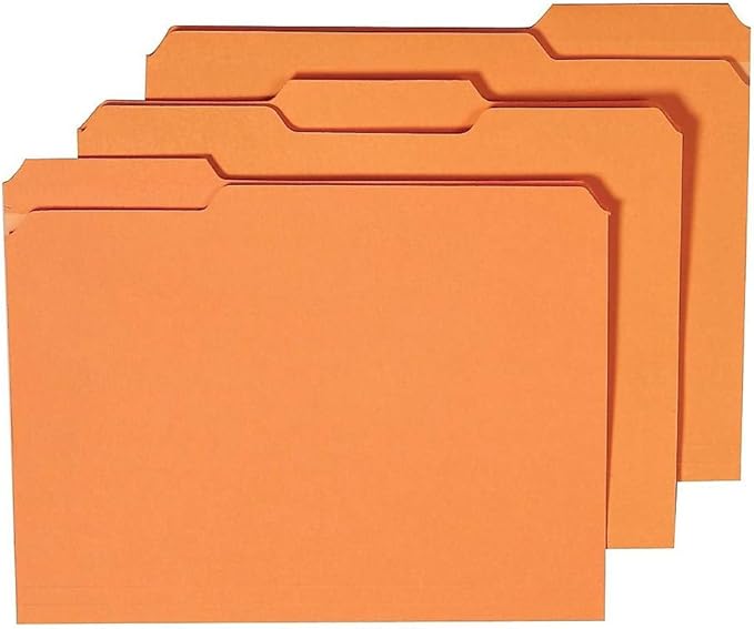 Staples 576937 Colored File Folders w/Reinforced Tabs Letter 3Tab Assortment A 250/BX