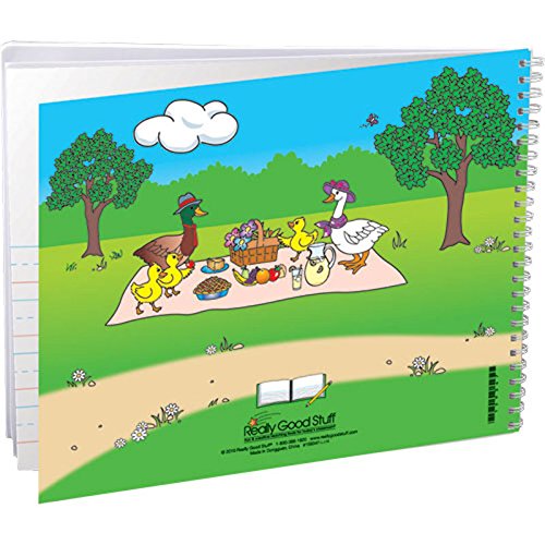 Really Good Stuff Spiral Landscape Draw & Write Journals - Set of 6 Student Journals for Classroom - Ideal Journals for Art, Writing, & Reflection - School & Teacher Supplies for the Classroom