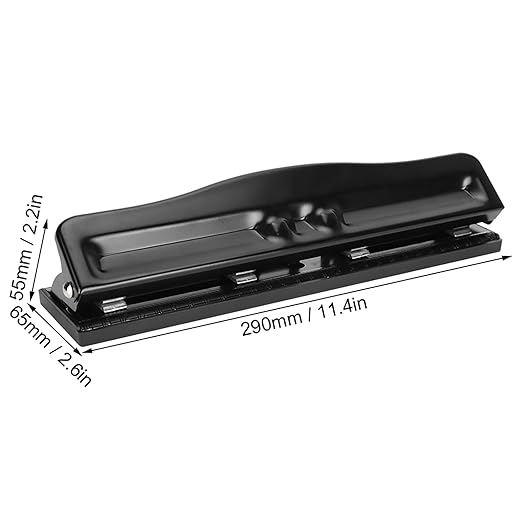 4 Hole Punch, 4 Ring Hole Puncher, Adjustable Punch Paper Heavy Duty, 10 Sheets Binder Hole Puncher for File Folder Office Home Punching Machines