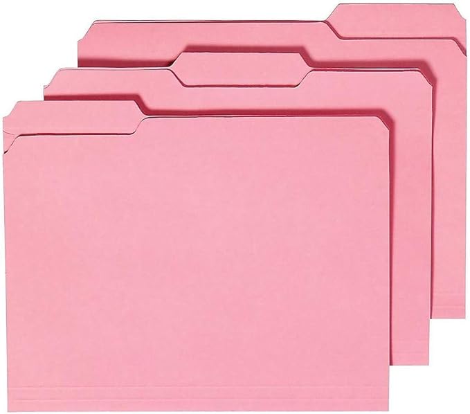 Staples 576937 Colored File Folders w/Reinforced Tabs Letter 3Tab Assortment A 250/BX