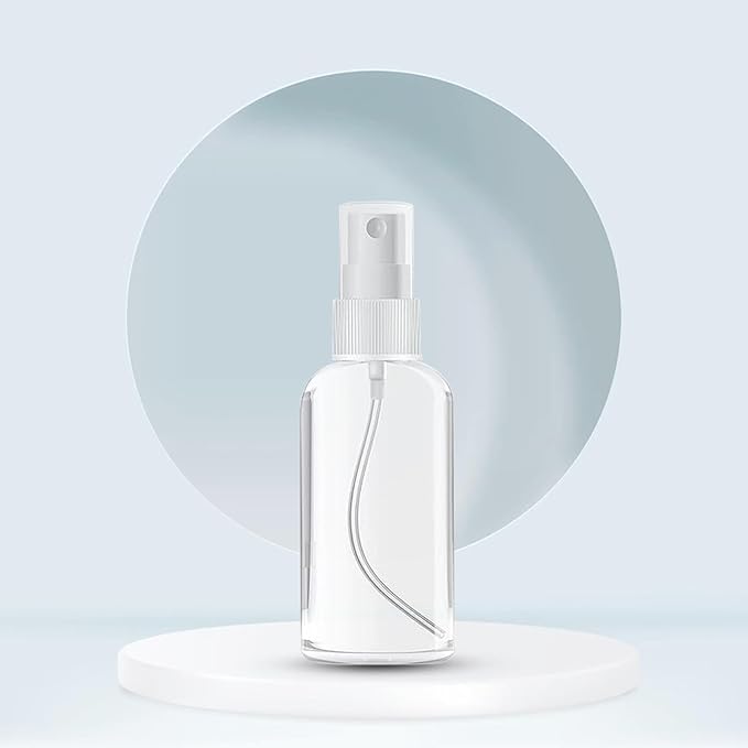 100PCS 1oz/30ml Small Spray Bottle, Clear Fine Mist Spray Bottle Mini Empty Hair Spray Bottle, Plastic Refillable Cosmetic Containers for Plants, Cleaning, Misting & Skin Care
