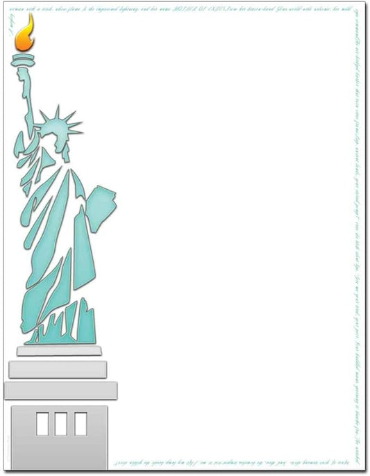 Lady Liberty Letterhead Laser & Inkjet Printer Paper (100 Pack)